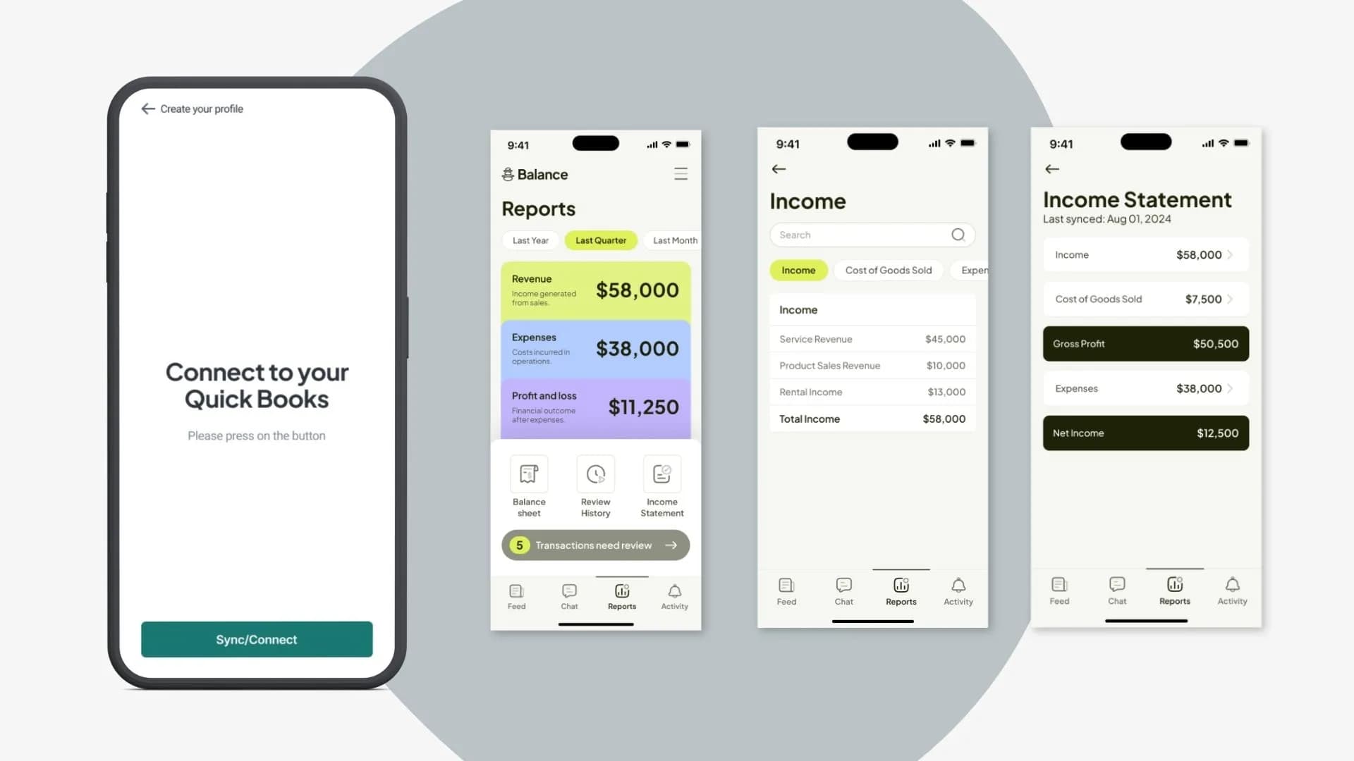 Seamless QuickBooks Integration interface