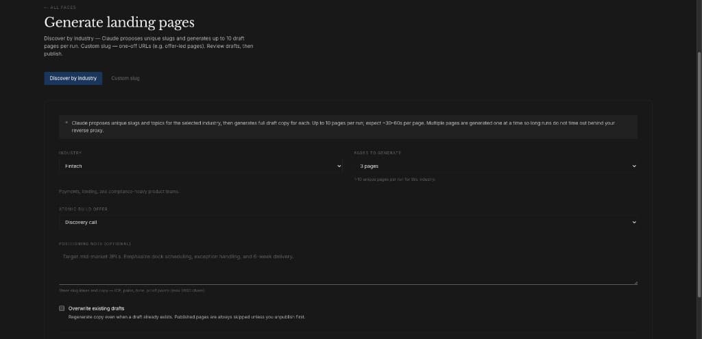 The SEO pages that write themselves — and still sound like Atomic